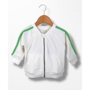 NWT Kate Quinn Organic Retro Stripe Track Jacket, 12-18 Months